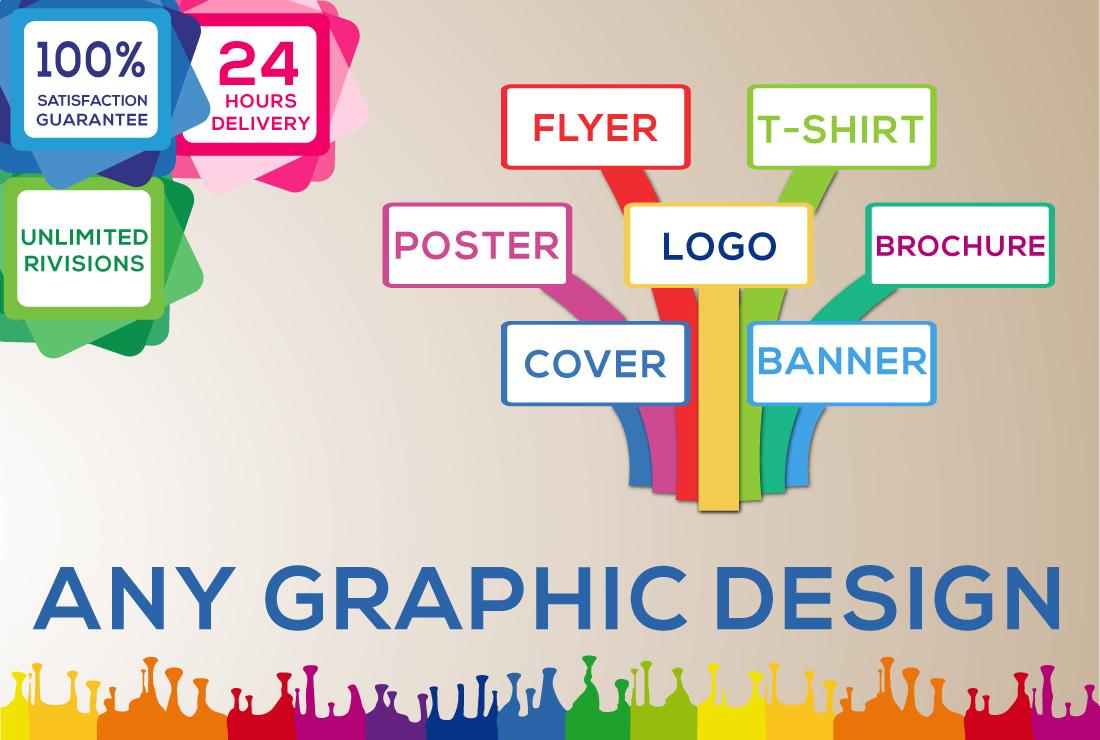 I will do any graphic design, photoshop, and illustrator related work