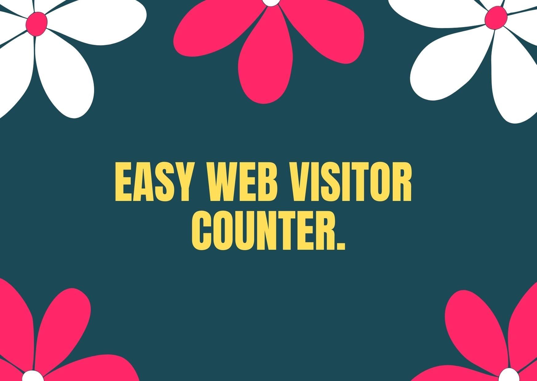 100% free Easy Web Visitor Counter 2021