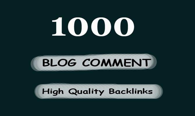 Provide Manually 1000 high TF, CF Dofollow Blog comments backlinks on high DA unique blogs