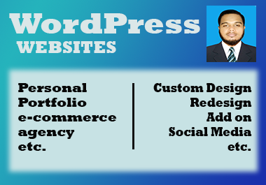 I will Build your dream Portfolio, e-commerce, Agency website