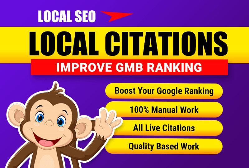 I will do local SEO Business citations manually White Hat 