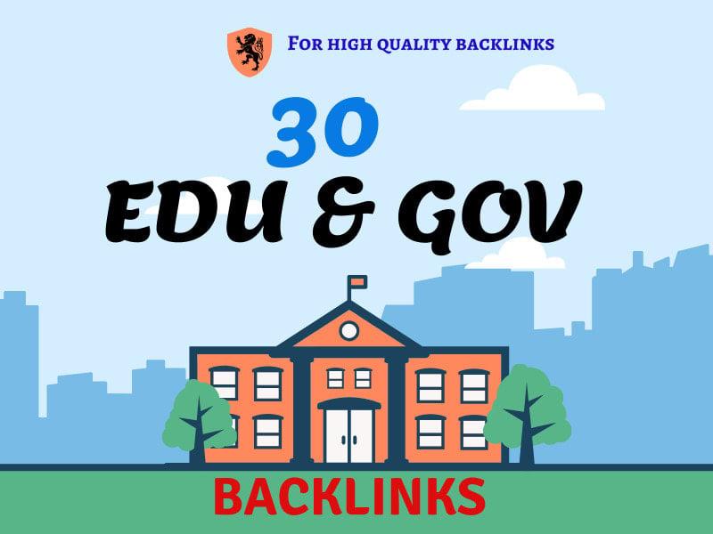 Do 30 da 50 plus permanent edu gov dofollow seo backlinks