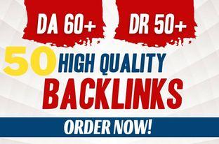 Make 50 high da dr contextual seo dofollow backlinks