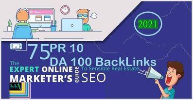  Do 75 unique pr10 backlinks on da100 sites