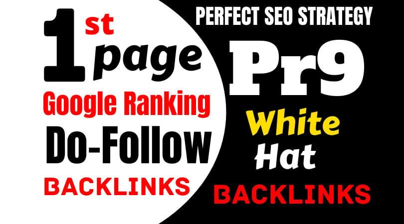  Give you 50 pr9 high trust authority safe seo link building backlinks