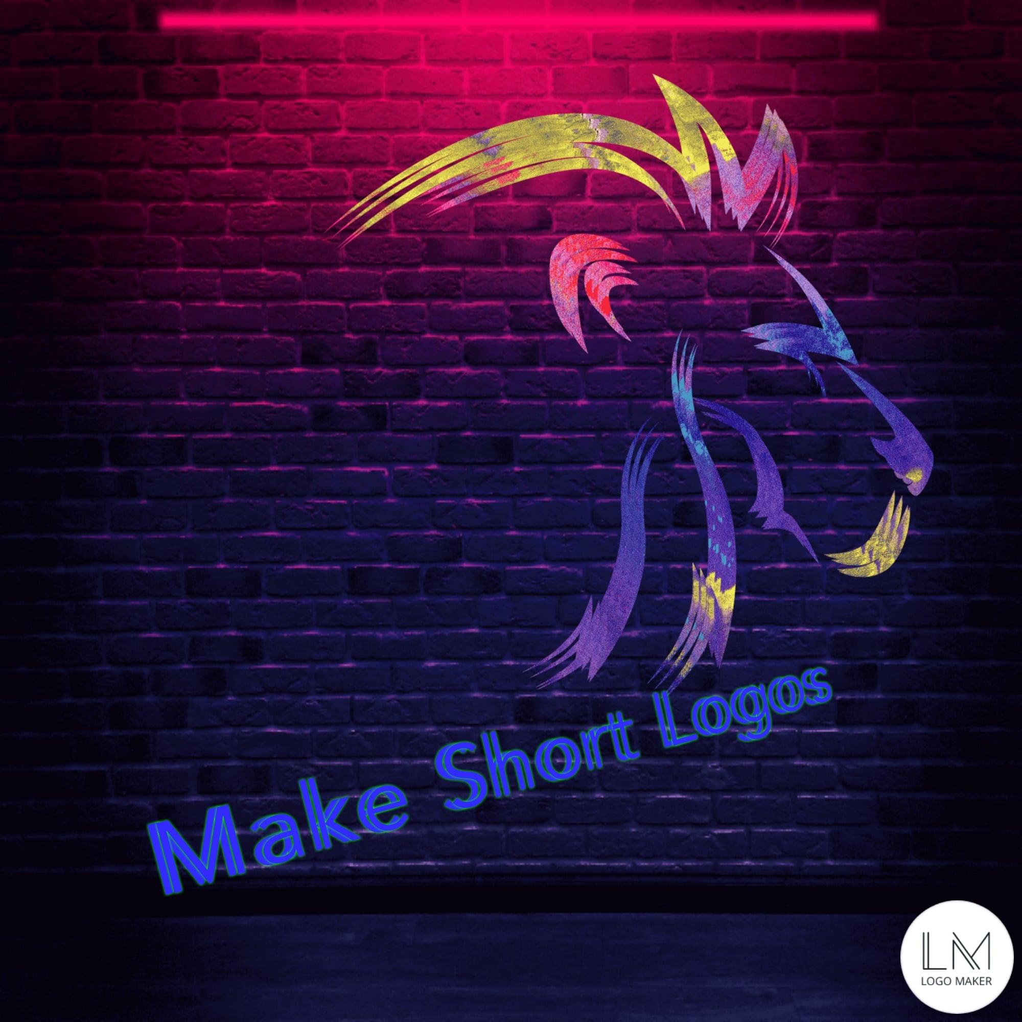 Make short logo beautiful in design create colour full logo 