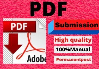 22 PDF Submission High Authority Low spam score website permanent link building