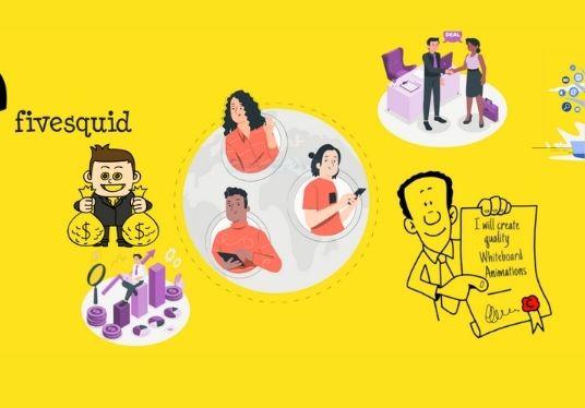 I will create custom whiteboard animation explainer video and free voiceover