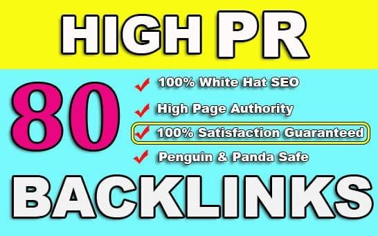 I will create high quality 80 pr9 da 70 up backlinks link building