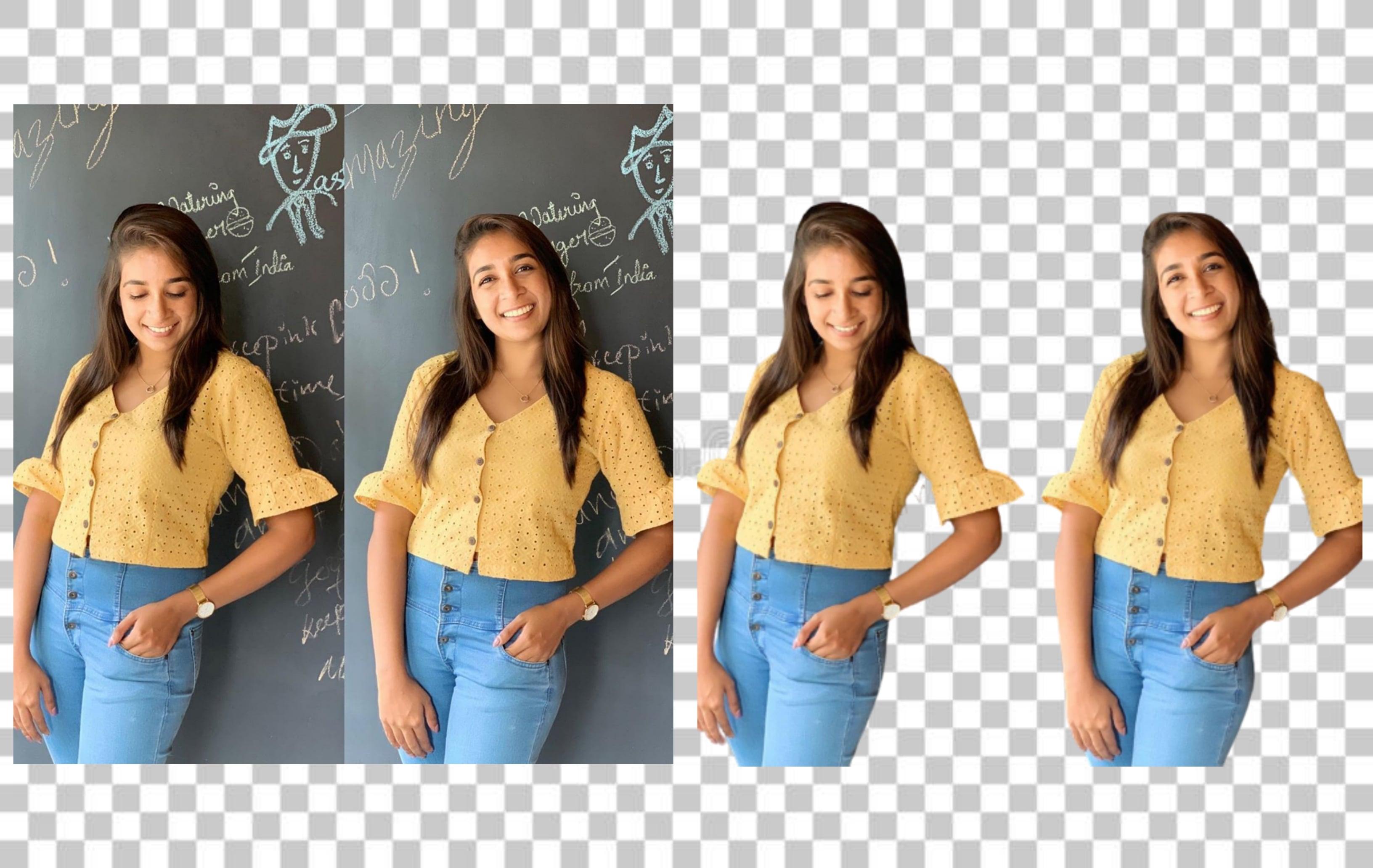 I will remove background 5 images in white or transparent