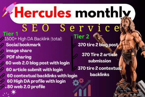 Rank 1 With 1000+ High DA Multi-Tier Link Pyramid