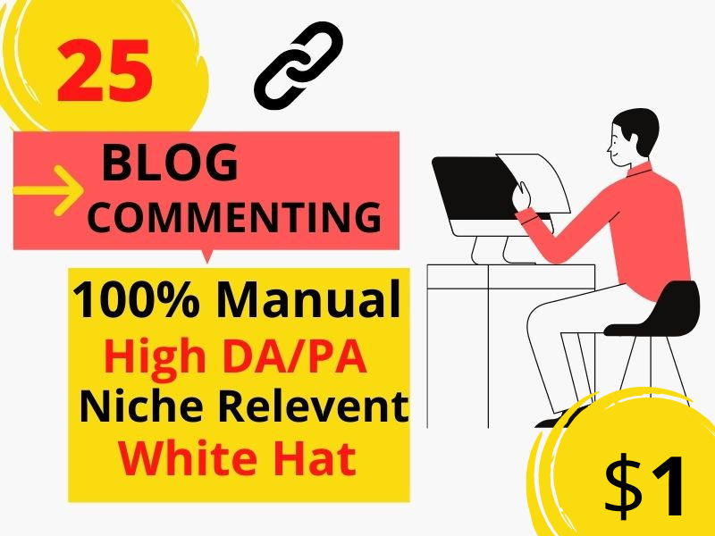 I will make 25 manually niche relevant post comments or blog comments to boost your website ranking 