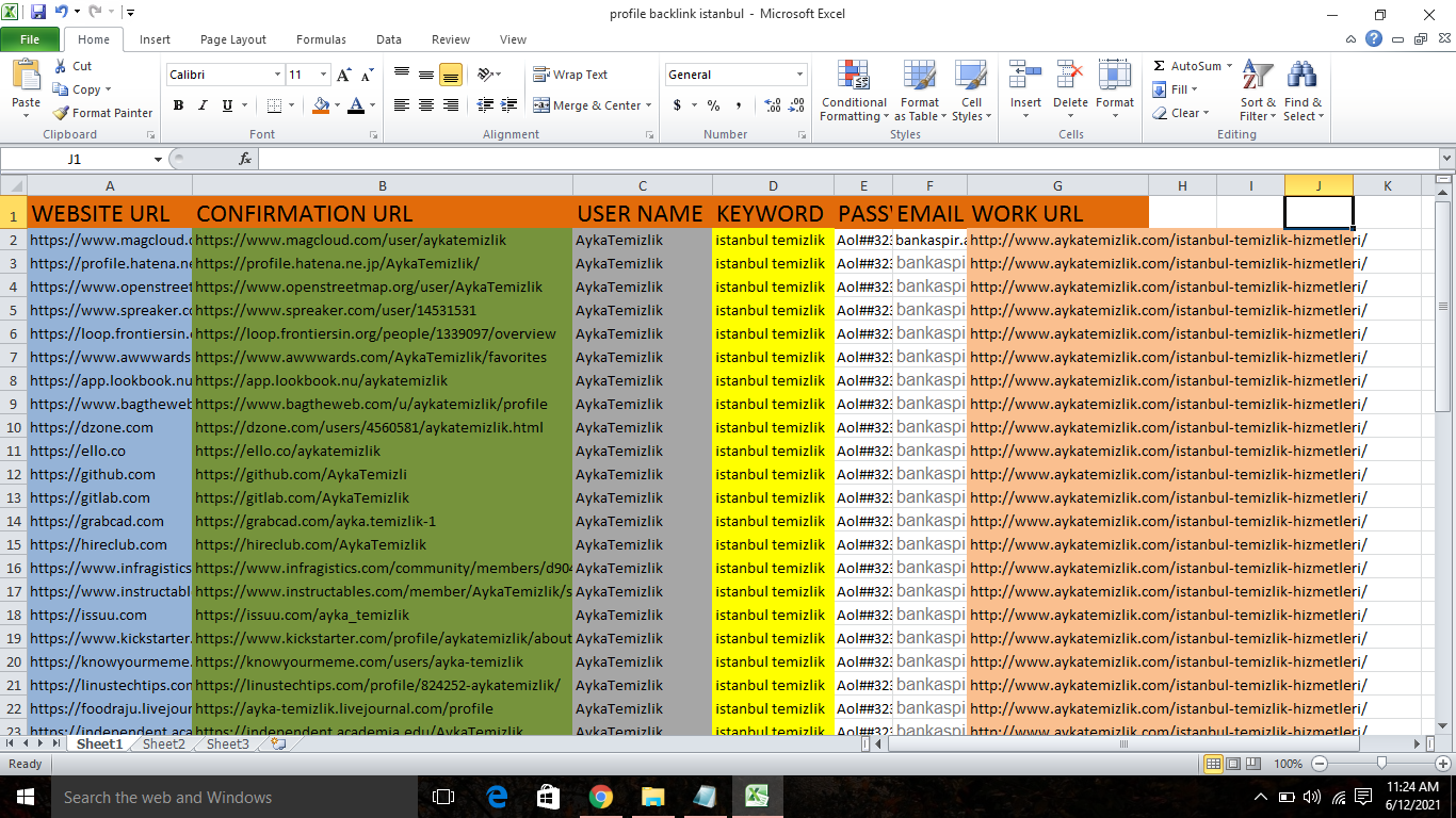 I will build 100 high quality profile backlinks manually 