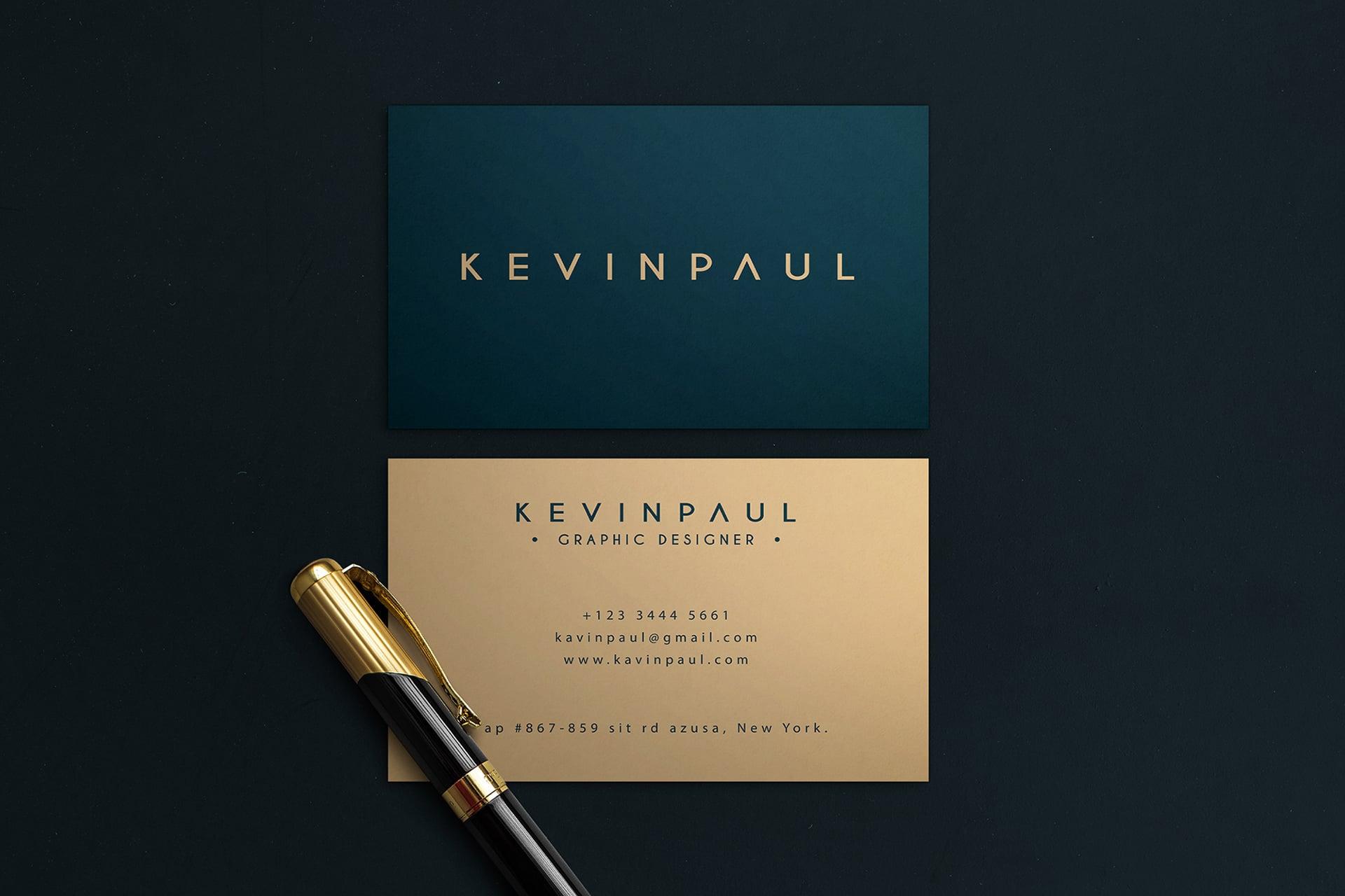 I will do luxury business card, thank you card design in 24 hour