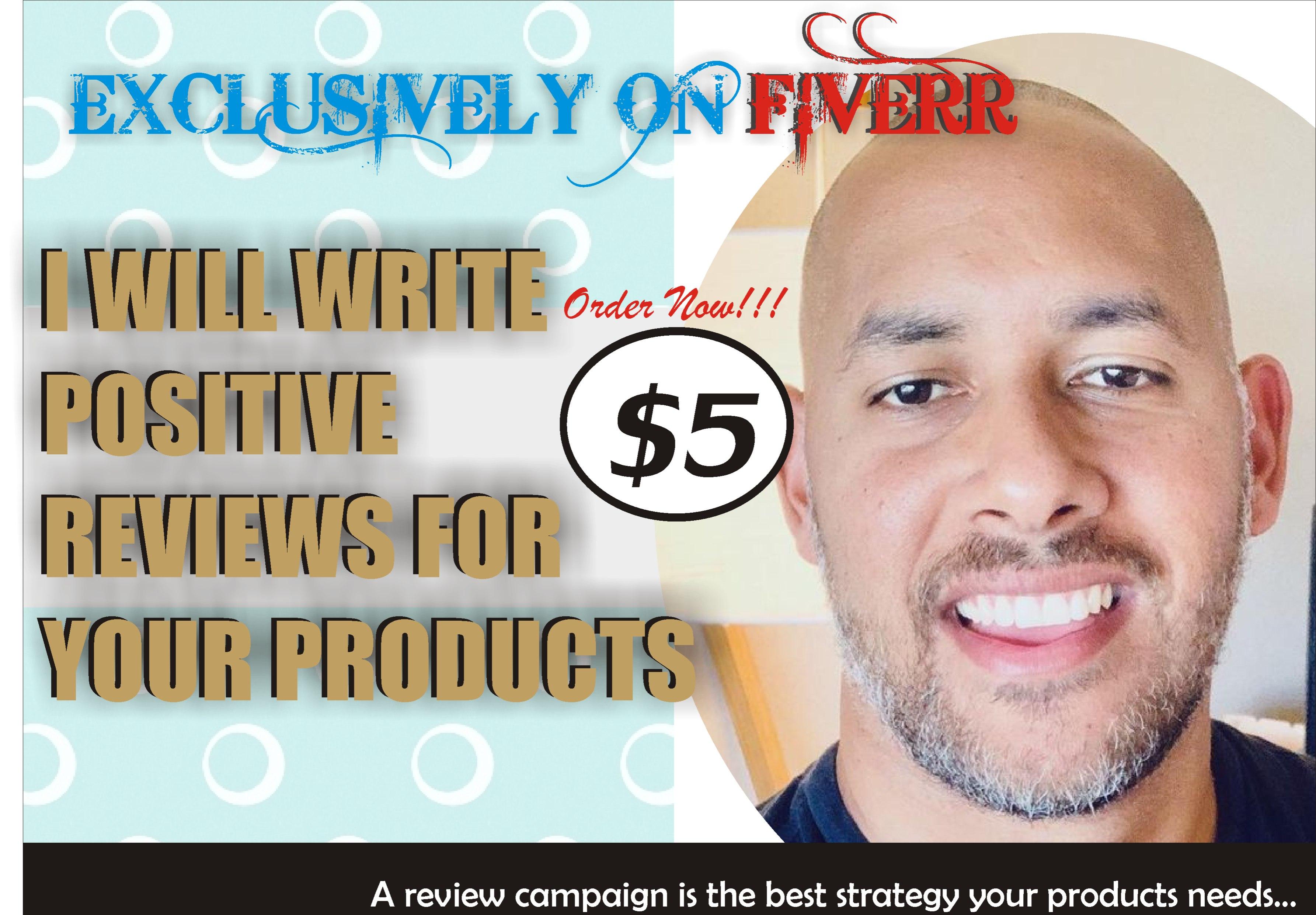 I will write products reviews to boost sales