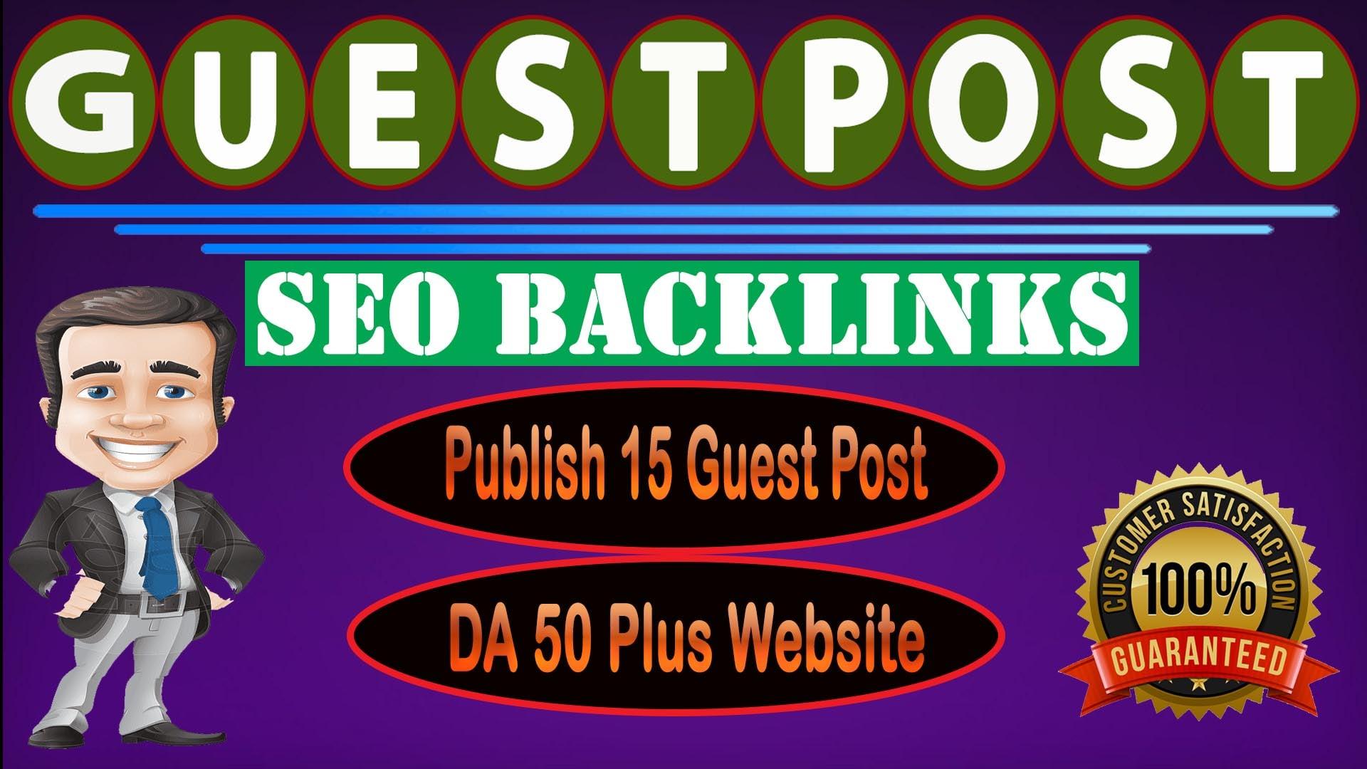 I Will Do Publish Your Article On 15 HQ Guest Post Site For SEO Backlink