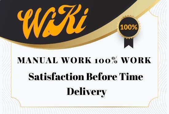 I can provide you with 1500 wiki backlinks mixed profiles and articles