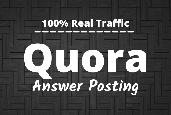 Guaranteed Promote your website in 10 Quora Answers with contextual link