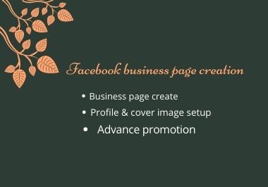 I will create, optimize, fix and design a Facebook business page.
