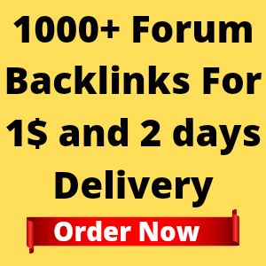 I will Build 1000+ Forum Profile Backlinks 
