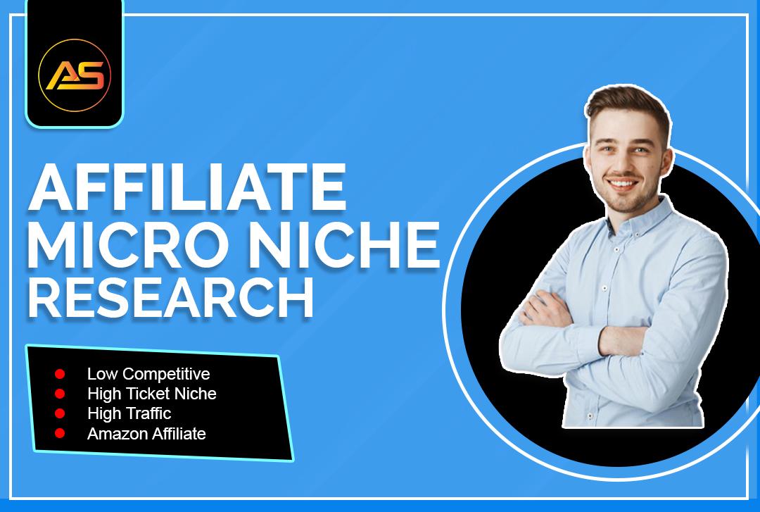 I will do high profitable amazon micro niche research