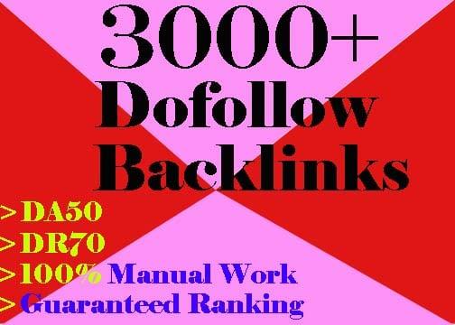 I will 3000 high quality contextual dofollow seo backlinks service