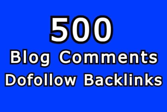 I will create 500 manual high quality dofollow backlinks