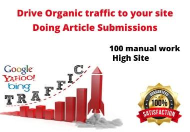 I will provide 25 strong article submission High DA PA Backlinks.