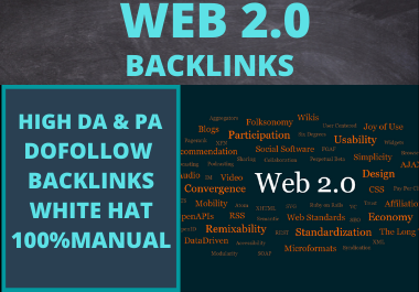 10 Web2.0 backlinks high Authority unique content permanent contextual link building High DA 