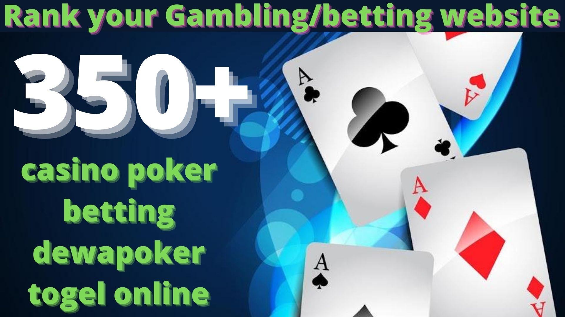 GET Permanent 350+ powerful Casino, Gambling, Poker, Sports High Quality Web2.0 Backlinks