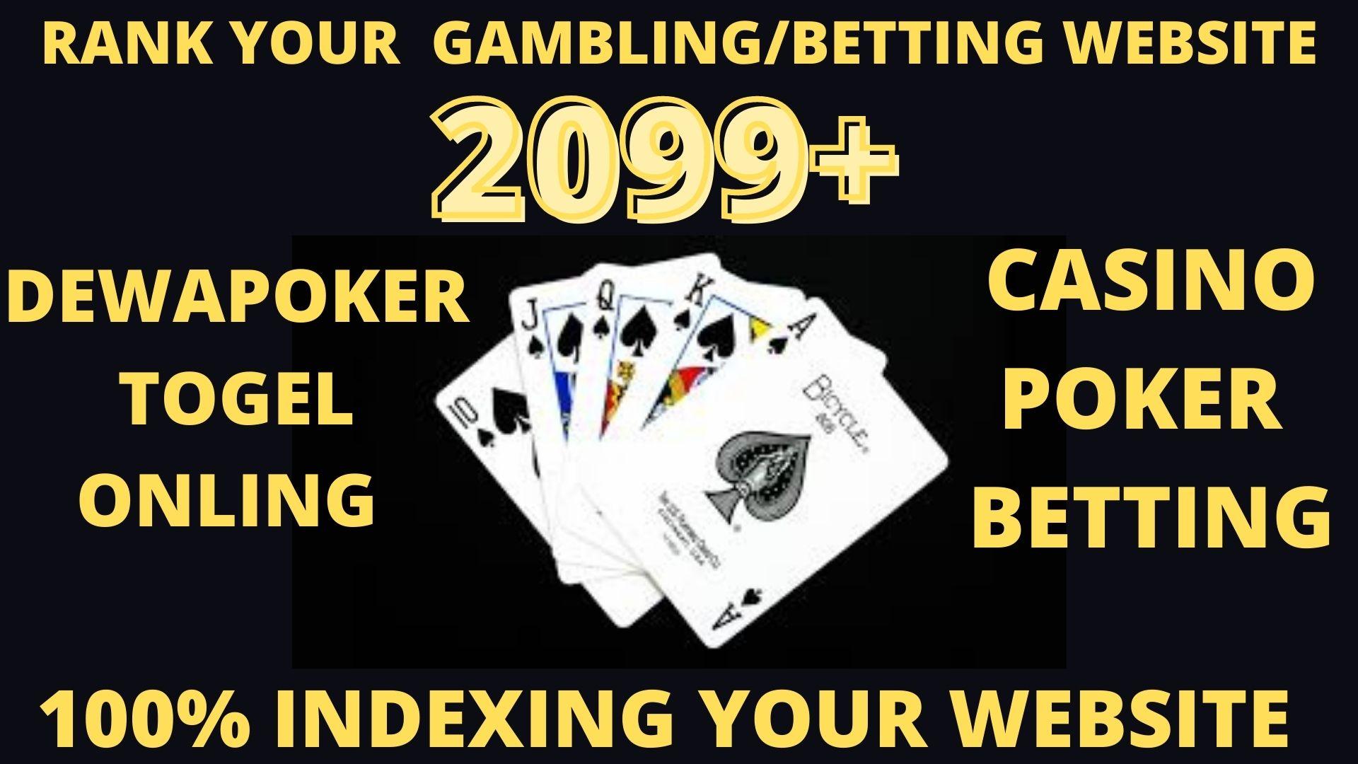 150 High Quality Homepage Backlink Casino, Poker, Gambling BETTING DA50+ PA 35+ 100 DOFOLLOW
