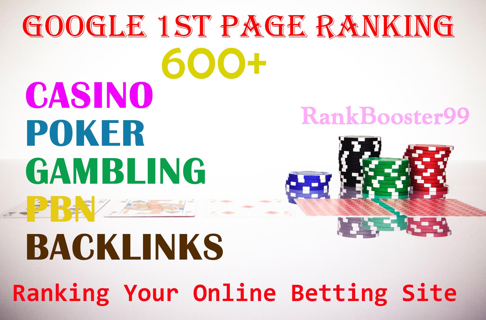 600+ Unique CASINO, GAMBLING, POKER, JUDI BOLA PBN Backlinks 