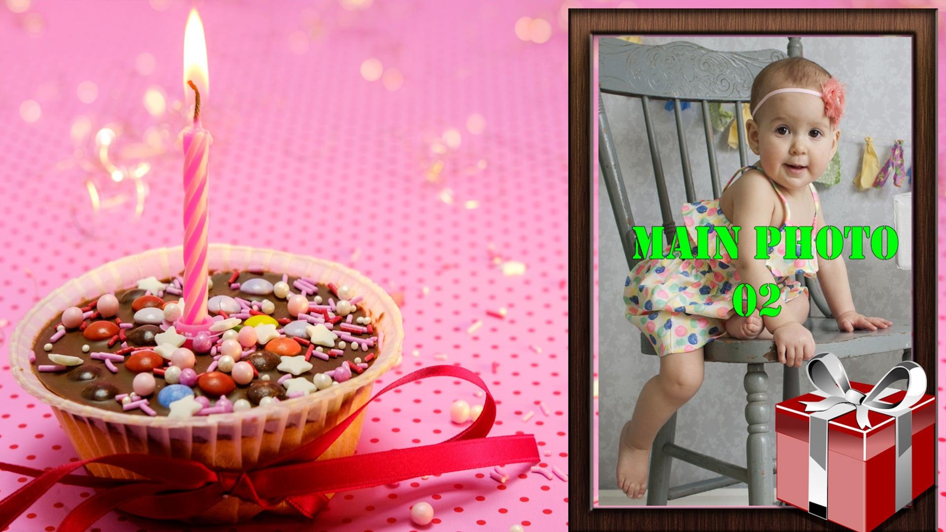 I will make create an amazing happy birthday photo slideshow video	