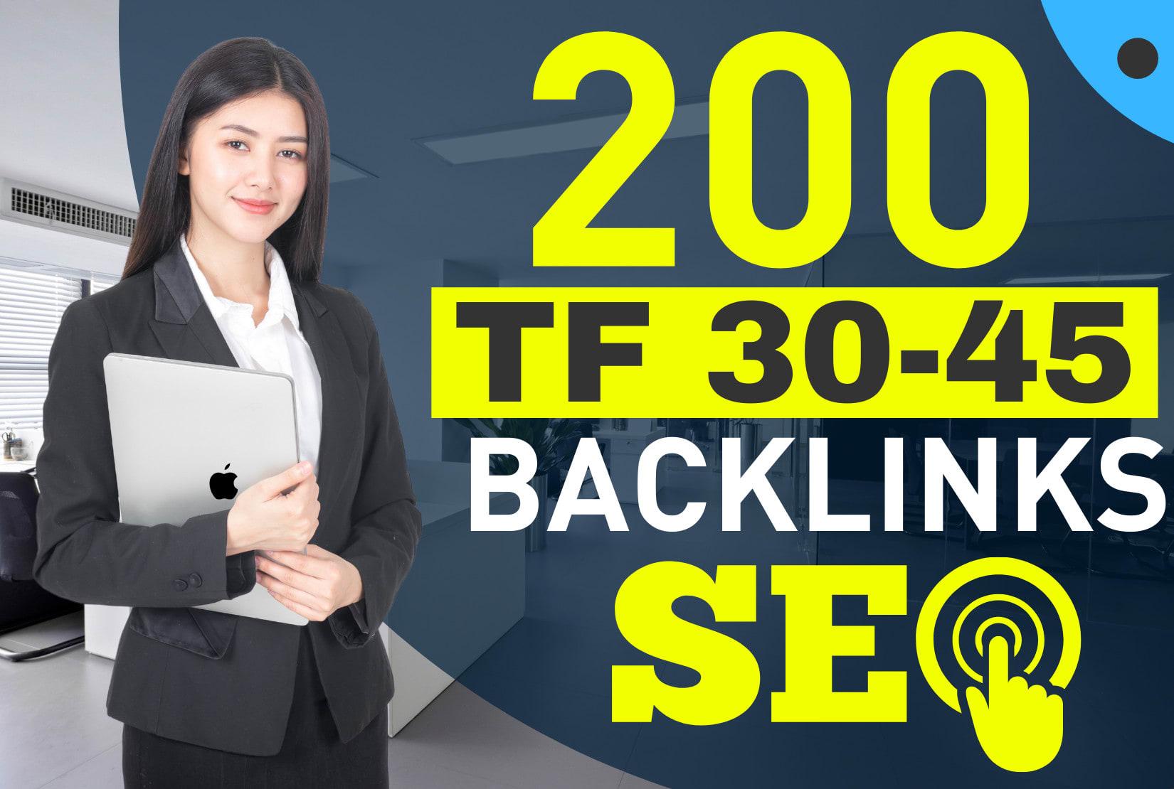 make 200 high tf 30 plus SEO backlinks