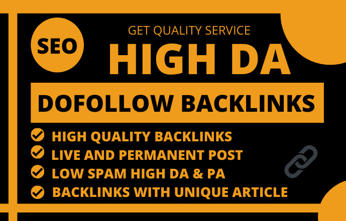 100 high authority high da quality seo dofollow backlinks
