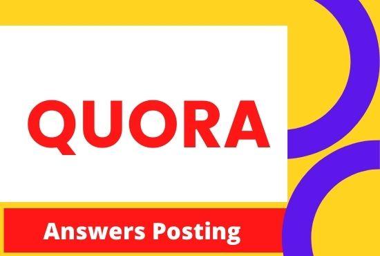 I Will do Promote Your Website with 3 High Quality Quora Answers posting