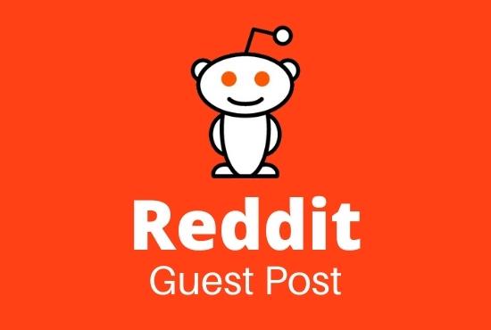 I Will do Promote Your Website with High-Quality 10 Reddit Guest Post