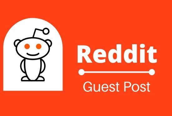 I Will Promote Your Website with 3 high-quality Reddit Guest posting