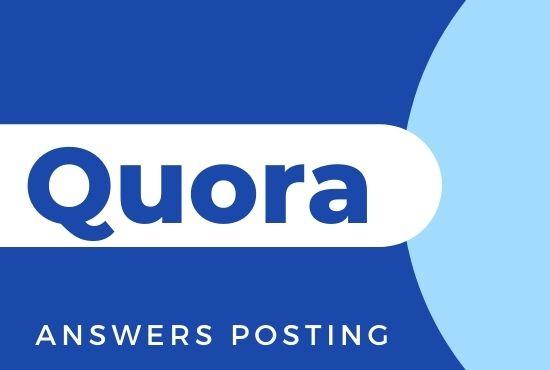 I Will do Promote Your Website with 3 High Quality Quora Answers posting