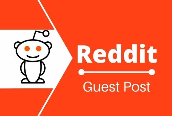 I Will do Promote Your Website with High-Quality 10 Reddit Guest Post