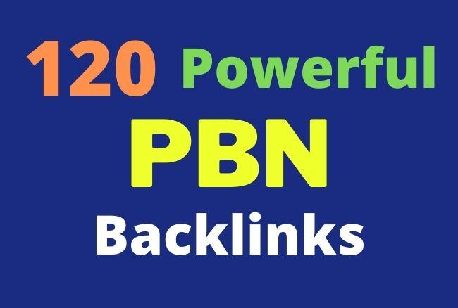 I will provide 120 Powerful PBN dofollow backlinks