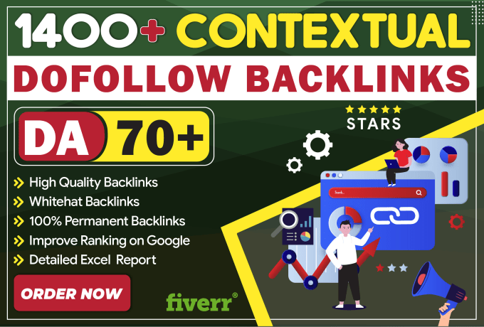 I will create manual high quality contextual dofollow backlinks
