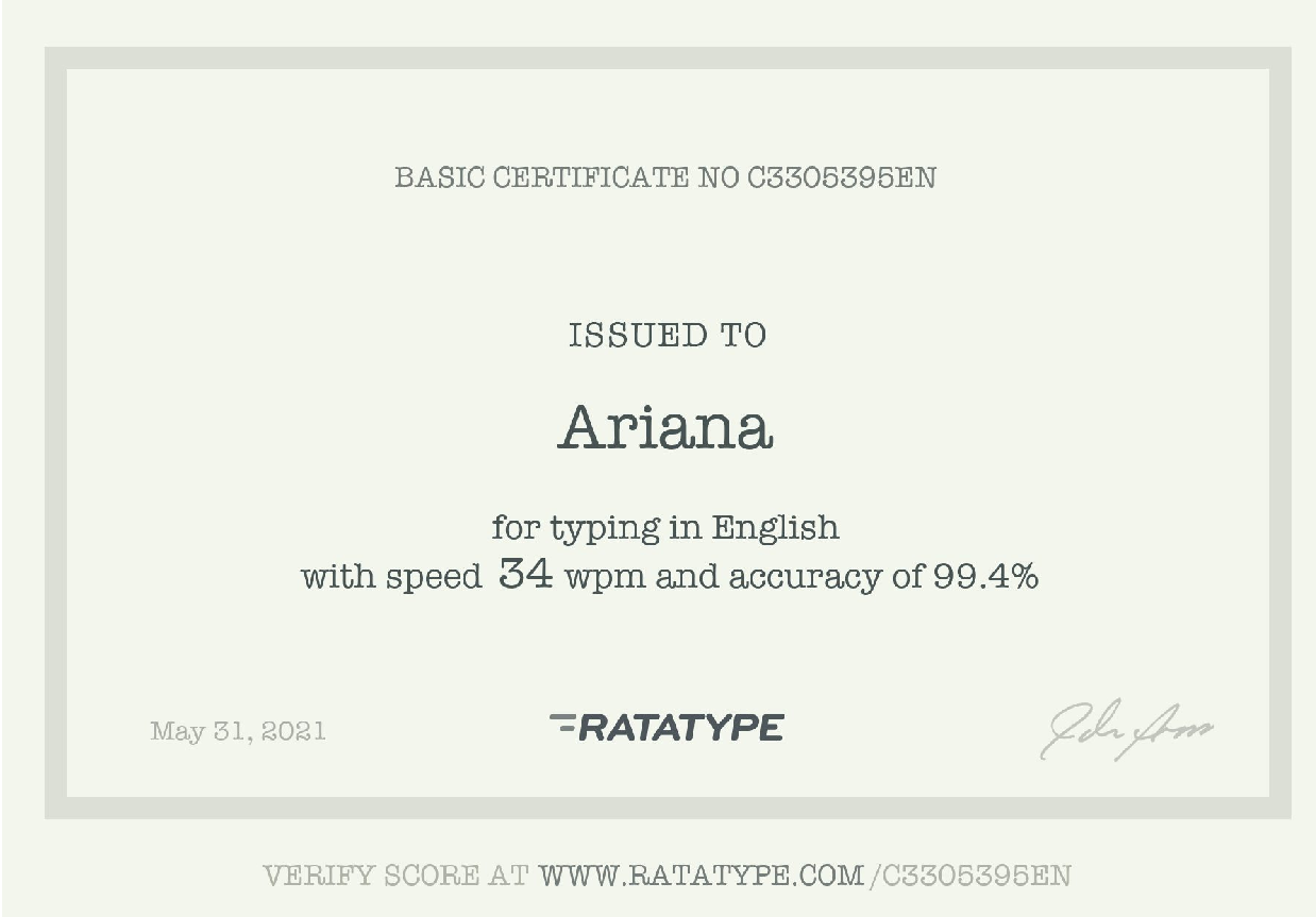 Will type anything in a day or less than a day!