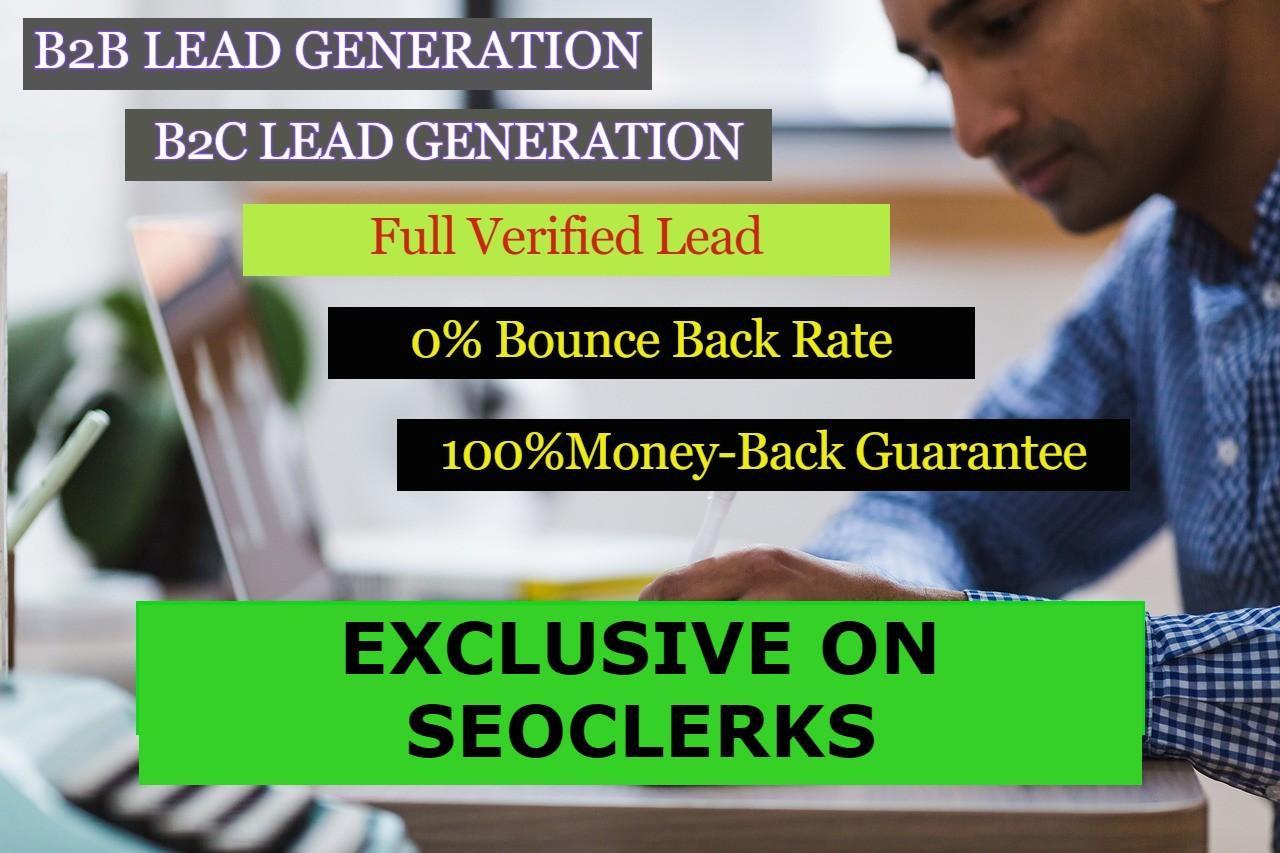 I will do web research with all kind of verified leads