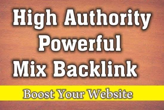 Unique 600 High Authority powerful Mix backlinks 