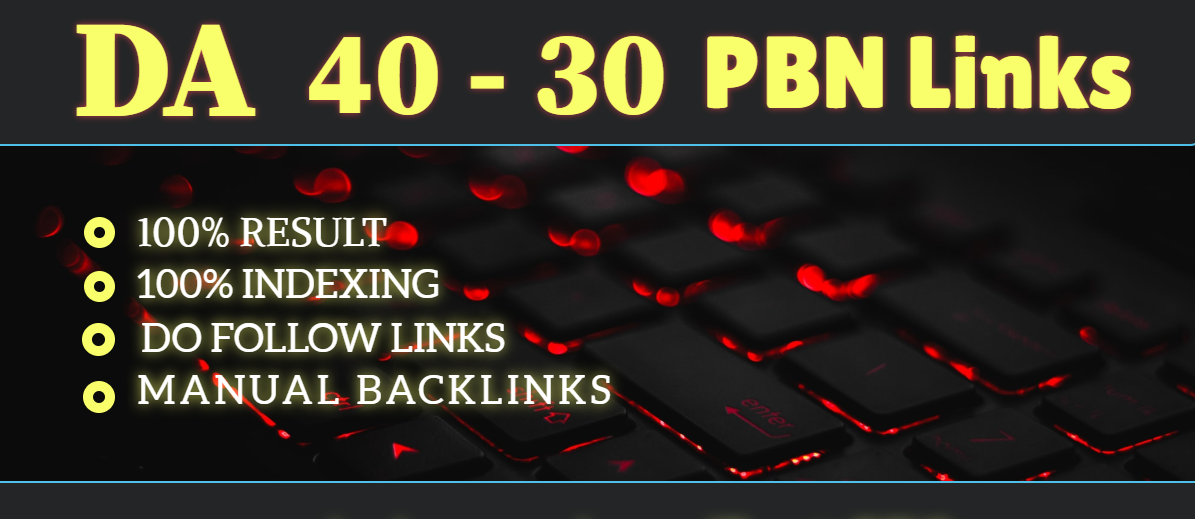 I will make 9 high quality DA 40-30+ permanent pbn backlinks