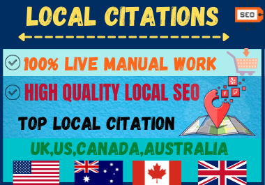 Live 20 Local Citations High Authority Website Directory Submission Local Listing.