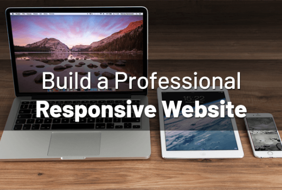 I will design responsive website in 10 hours