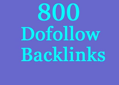 I will build backlinks from 800 unique google