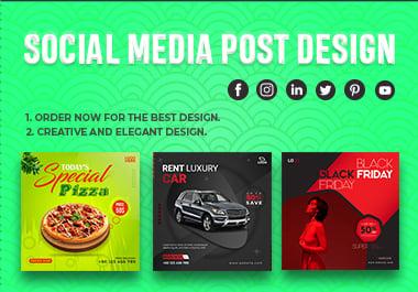  I will design eye-catching social media posters, stories, and banners design.